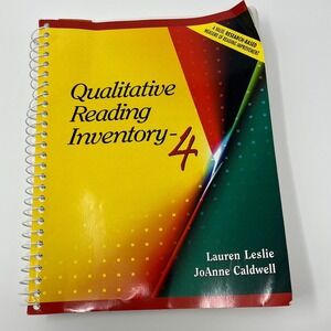 Qualitative Reading Inventory 4 QRI 4 Fourth‎ Edition With CD ROM Pearson